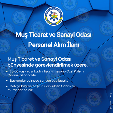 ÖZEL KALEM MÜDÜRÜ ALIM İLANI